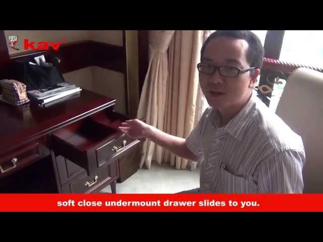 The advantages of kav full extension concealed soft close drawer slides