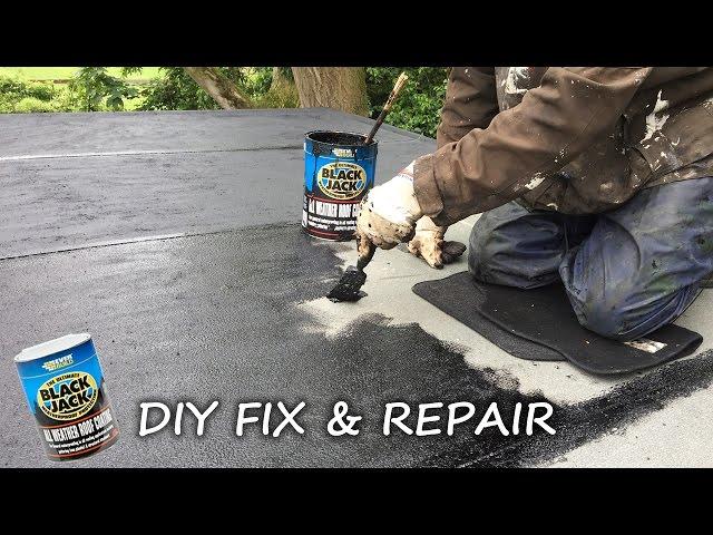 DIY: How to fix, repair, protect and seal a felt roof and flat roof using Everbuild Black Jack