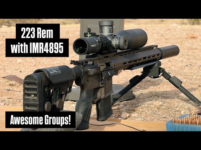 223 Rem IMR4895 First Reloads Great groups! 60 Vmax 69 Sierra 75 Hornady Reloading &Results