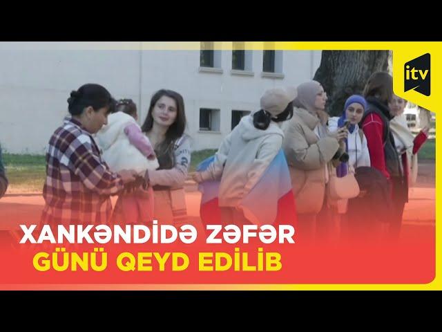 Qarabağ Universitetinin tələbələri Xankəndi meydanında PARADDA