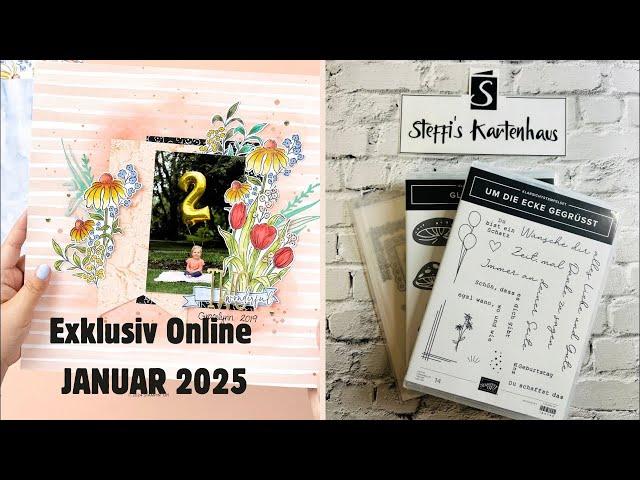 Vorschau Online Exclusiv 2025 Stampin‘ Up! Interaktive Drehkarte UM DIE ECKE GRÜSST BESONDERE Karte