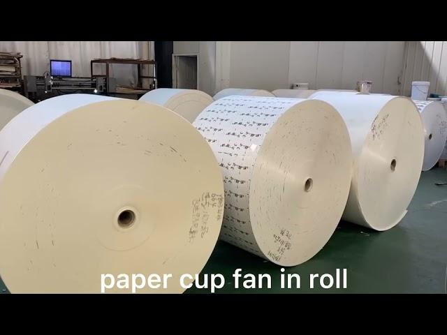 100% Virgin Wood Pulp Disposable Single Or Double PE Coated Paper Cup Fan