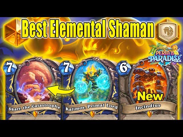 Triple Legendary Elemental Best Shaman Deck To Craft To Climb Ranks Perils in Paradise | Hearthstone