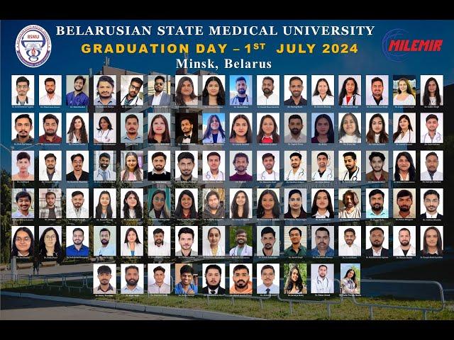 Grand Convocation Ceremony 2018-2024 || Belarusian State Medical University- Minsk, Belarus||Milemir