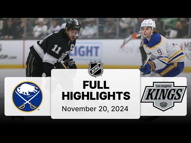 NHL Highlights | Sabres vs. Kings - November 20, 2024