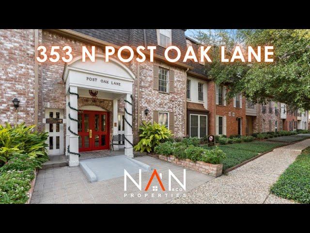 Remodeled Condo For Sale  |   353 N Post Oak Ln Houston, TX 77024