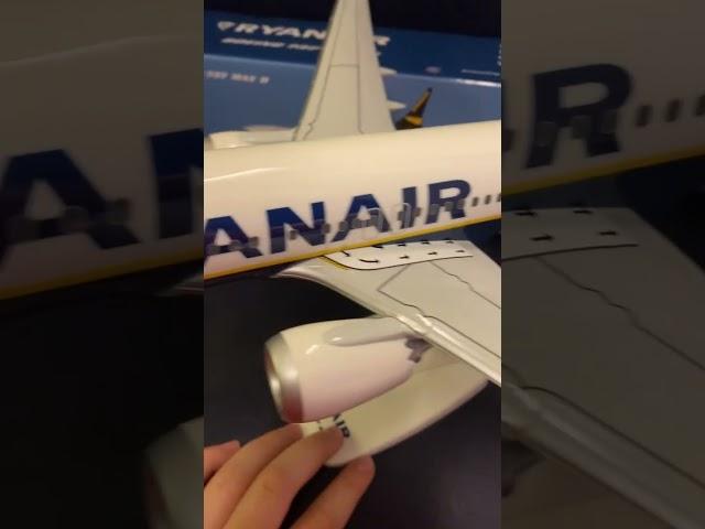 Unboxing Ryanair Boeing 737 max 8 model on a Ryanair plane #aviation #flight #avgeeks #plane #model