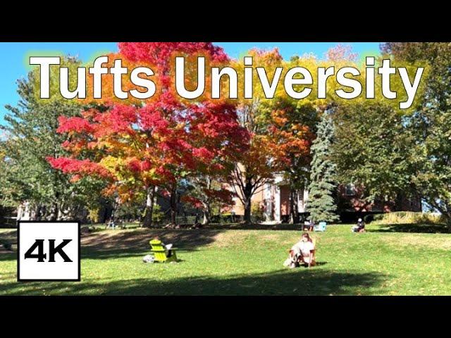 Tufts University Walk · Campus Tour  · 4K