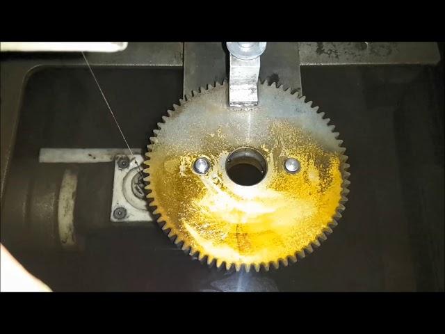 Wire EDM a gear wheel