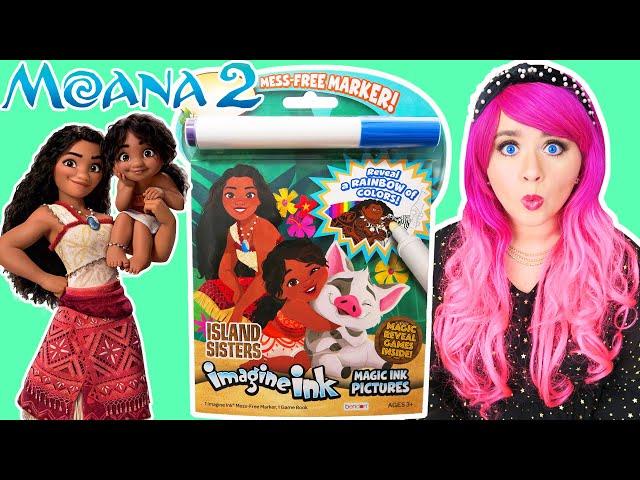 Coloring Moana 2 Imagine Ink Coloring Book | Disney Moana Magic Ink Activity & Game Book