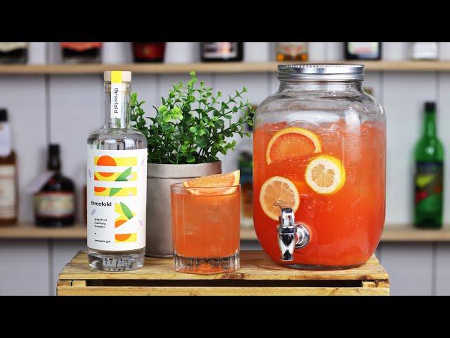 New Year's Eve Batched Gin Punch Recipe!