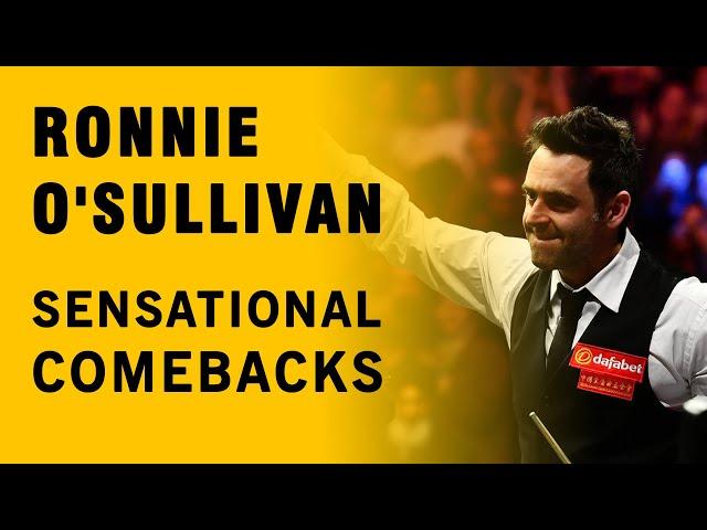 Ronnie O'Sullivan. Sensational snooker frame comebacks