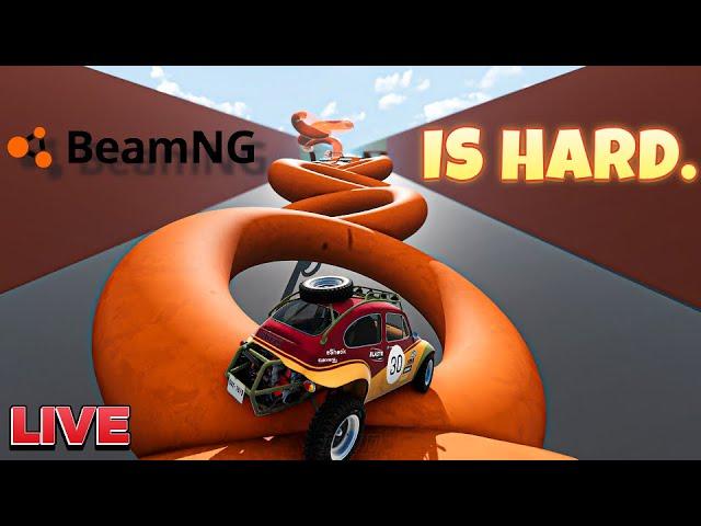 BeamNG: Celebrating 1 Year Sim Racing! Ultimate Obstacle Course