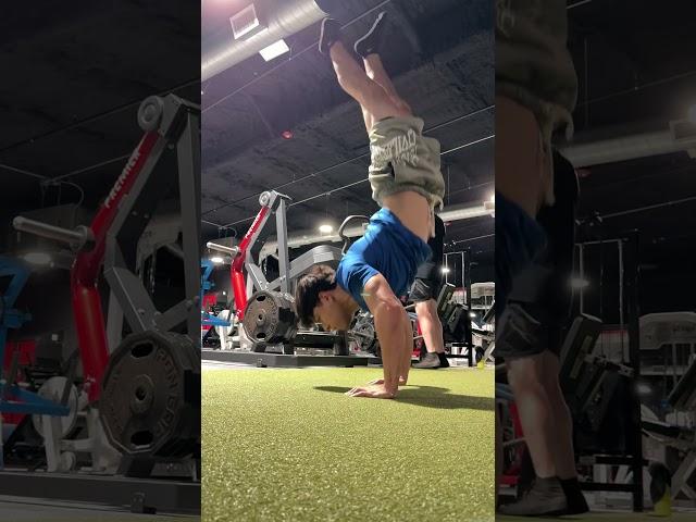Defying Gravity with Handstand Pushups 