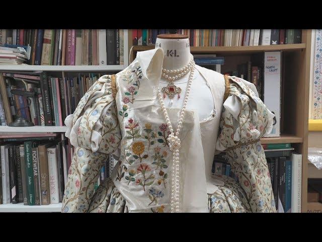 Elizabeth I's dress from the Rainbow Portrait is recreated