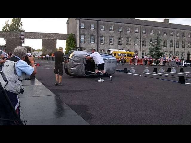 SEAN O'HAGAN IRELAND'S STRONGEST MAN 2013 CAR FLIPS