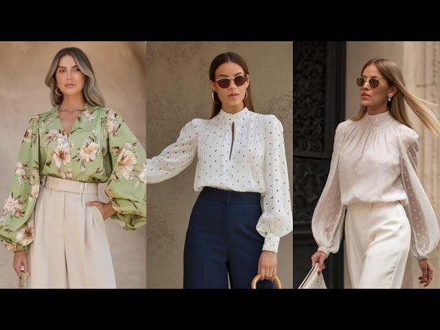 #BLUSAS DE ZARA:8 PROPUESTAS PARA LA SEMANA SANTA QUÉ QUEDAN ELEGANTES CON PANTALONES DE VESTIR#