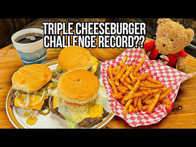 Judy's Triple Cheeseburger Combo Meal Challenge Record in Jasper, Missouri??