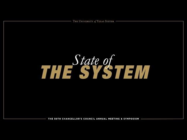 Chancellor McRaven: State of the System