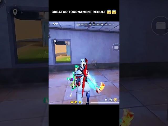 Creator tournament result  || #freefire  #shorts