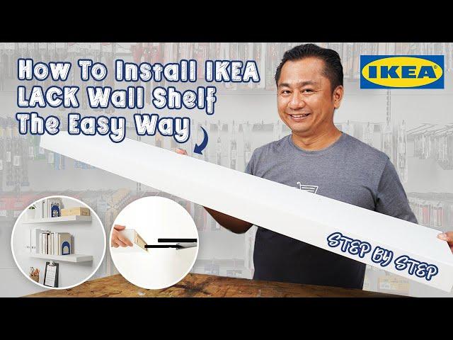 How to install the IKEA LACK Wall Shelf the easy way using Nylon Speed Plug