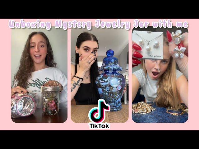 Open with me Mystery Jewelry Jar from thrift store 2024 [TikTok] 🫙