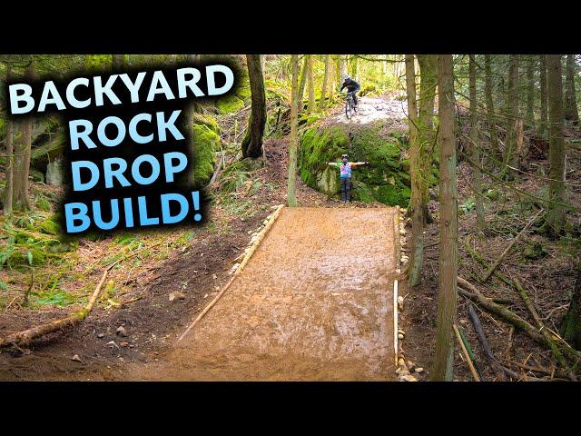 We Built a JANKY ROCK DROP in my Backyard!