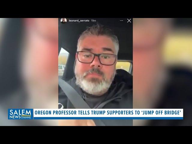 The Answer Now TV | University Of Oregon Professor Tells Trump Supporters To ‘Jump Off Bridge’ - SNC