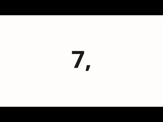 How to pronounce 7, | 7、 (7, in Japanese)