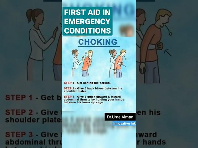 First Aid in Emergency Conditions | Innovative Ink | #firstaid #cpr #innovativeink