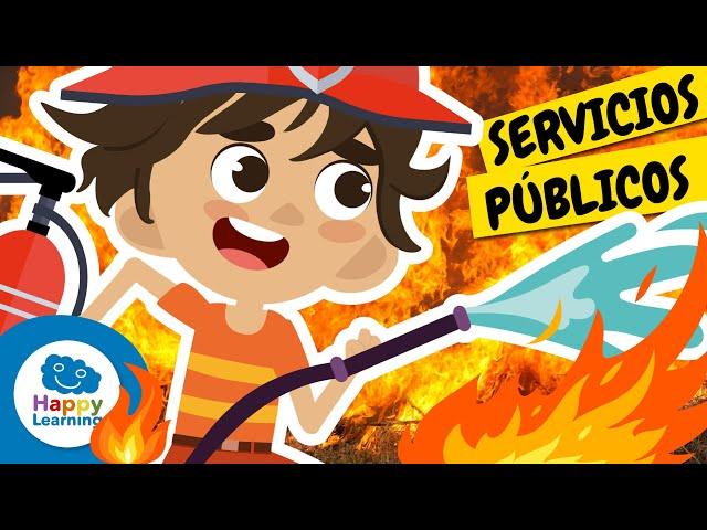 QUÉ SON LOS SERVICIOS PÚBLICOS Y PARA QUÉ SIRVEN | Happy Learning #happy #serviciospúblicos