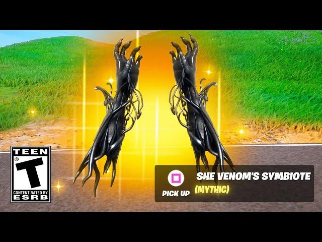 SHE VENOM's Mythic NOW in Fortnite!