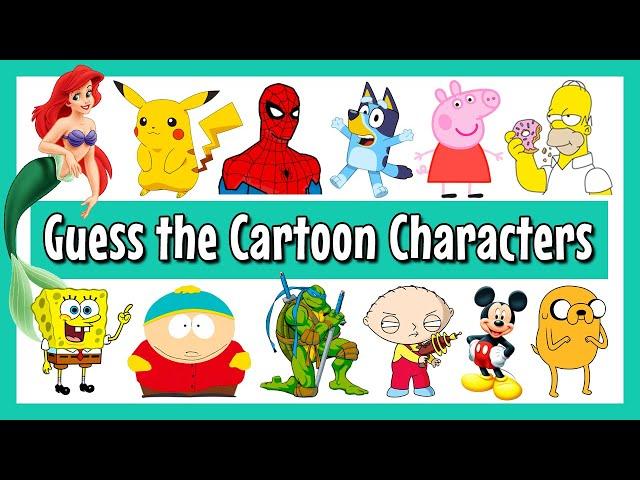 Cartoon Favourites Quiz! Guess Each Character in 3 Seconds!