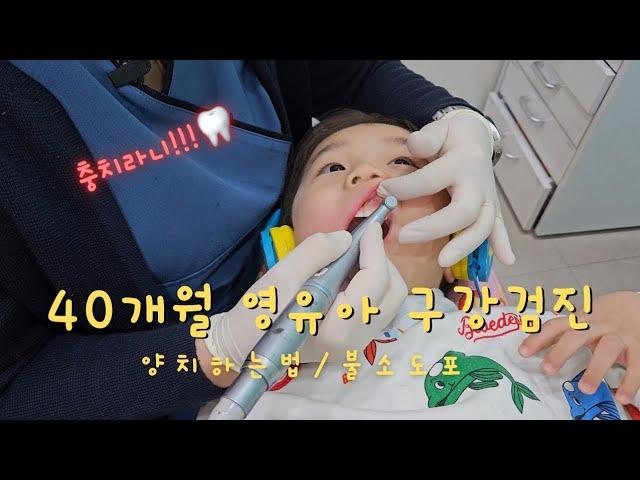 40개월 두번째 영유아 구강 검진 받기!!| 양치하는법 | 불소도포 #영유아검진 #구강검진 #불소도포 #유아 #브이로그 #영유아구강검진