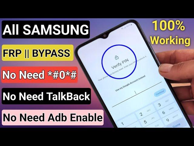 All Samsung Frp Bypass 2024 Android 11/12/13/14 | No Need TalkBack - No *#0*# - No Need Adb Enable