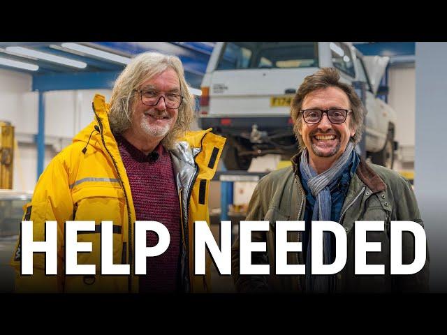 James May visits Richard Hammond's workshop to get help!