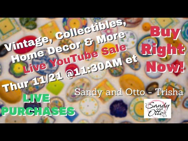 Curated Live Sale Incredible Deals on Unique Finds | Nov 21 @11:30am et (8:30am pt)