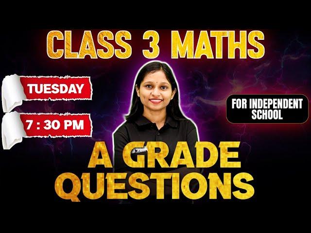 Class 3 Public Exam | Maths A Grade Questions | Exam Winner Class 3