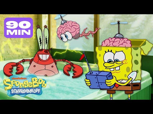 SpongeBob | 90 MINUTEN der besten SpongeBob-ERFINDUNGEN aller Zeiten | SpongeBob Schwammkopf