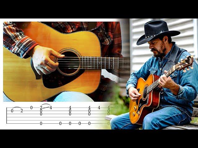 Way Back Home [Country-Folk | Open D tuning] Guitar Lesson w/ Tabs!