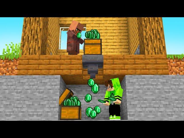 100 Jeitos de Roubar Esmeraldas do Villager do Mau no Minecraft