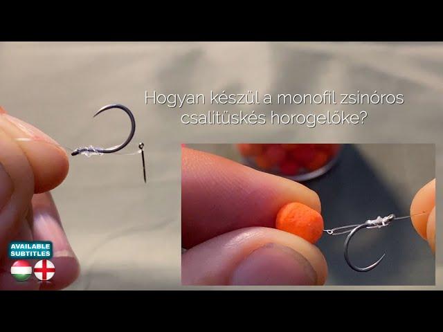 Döme’s practises part 21.- How is the monofilament line bait sting rig made?