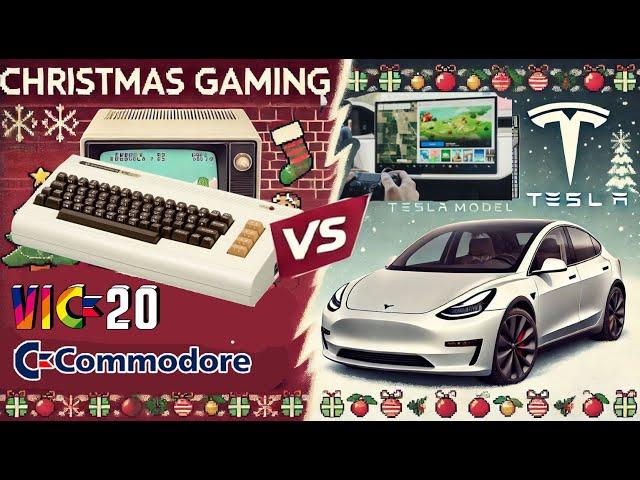 Commodore Vic 20 and Tesla Games #tesla #commodore64 #retrogaming #arcade