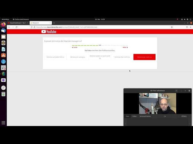 #9 YouTube Umfrage November 2021 wie ich geantwortet habe und warum.