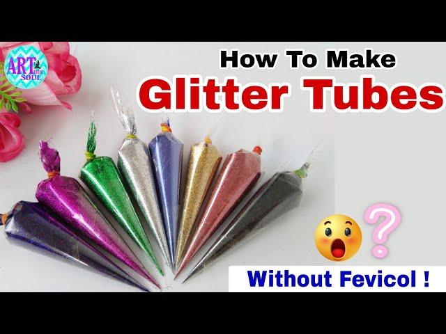 How To Make  Glitter Tubes At Home | घर मे Glitter Cones कैसे बनाए | Craft Supply | DIY