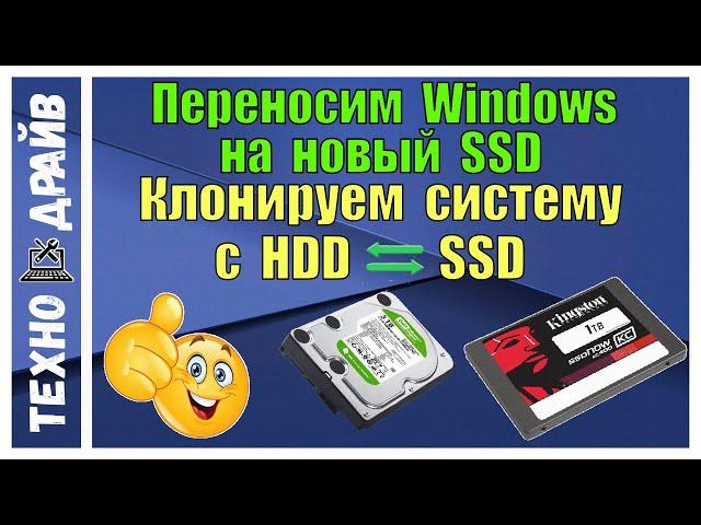 Как клонировать Windows со старого HDD на новый SSD без потери данных?Делаем SSD под быструю работу.