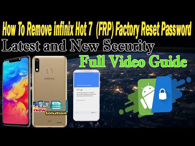 How To Remove infinix Hot 7 Latest and New Security FRP Factory Reset Password
