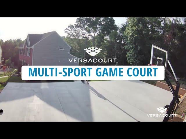 Backyard Multi-Sport Game Court Install (Quick & Easy) | VersaCourt