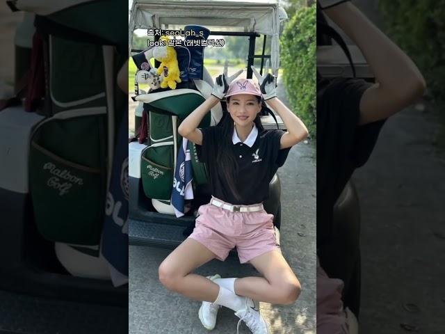 토끼의 해니까 골프웨어에도 토끼로 포인트! 