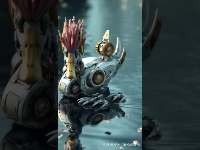 mecha duck #duck #aicreations #robot #ai #dinos #mechaanimals #music #bass #phonkmusic #phonk